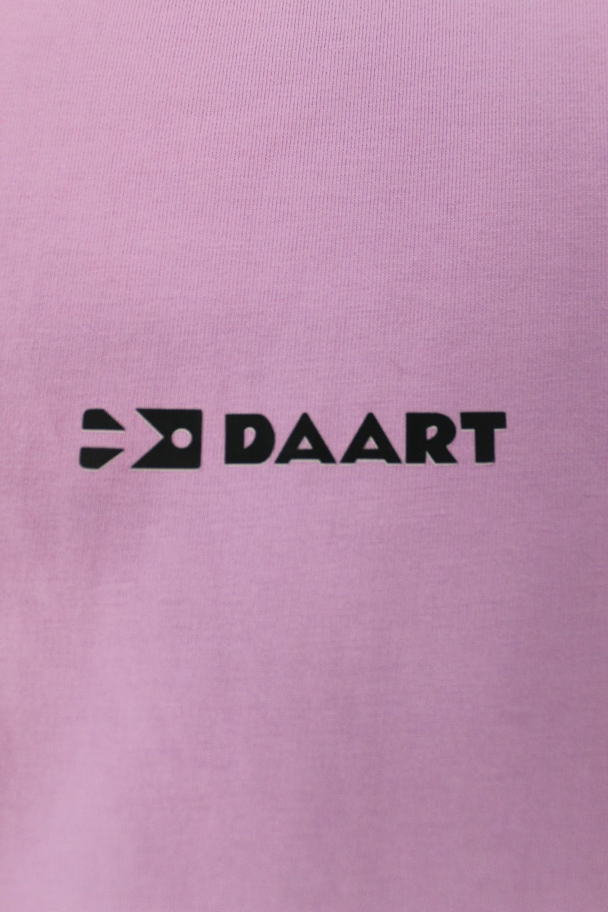 OVERSIZED T-SHIRT WITH MEOW LAVENDER COLOUR