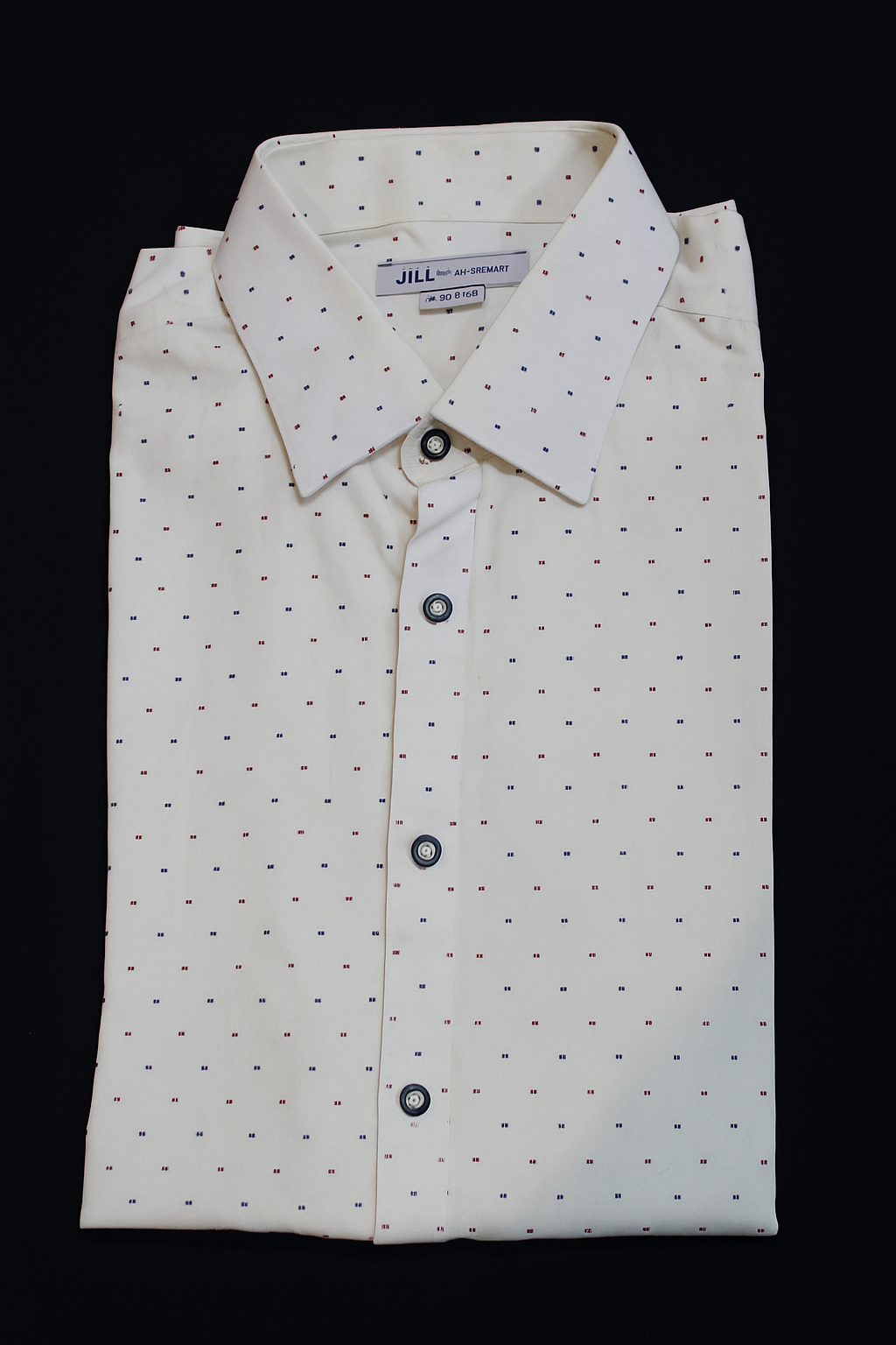 DAART Men's Cotton Full Sleeve Regular Fit Casual Solid Shirt/ White /Dotted shirts